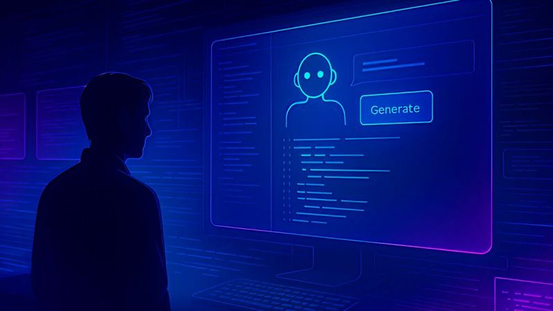 Verschwinden die Programmierer? Wie verändert die KI das Programmieren? Gibt es eine Chance für Green Coding? (Bild:  Gemini / KI-generiert)