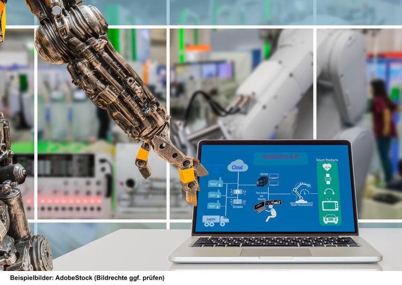 In der hochautomatisierten Fertigung verschmelzen Robotik und Messtechnik.  (Bild: © Montri/Adobe Stock)