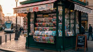 Im Jahr 2024 erreichte die KI-gestützte Bildgenerierung ein neues Qualitätsniveau. Hier ein von Gemini generierter Nachrichtenstand. (Bild: Gemini / KI-generiert)