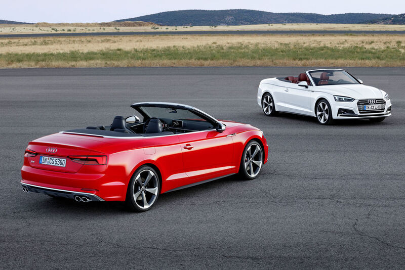 Neben dem offenen A5 gibt es wieder eine S5-Variante. (Audi)