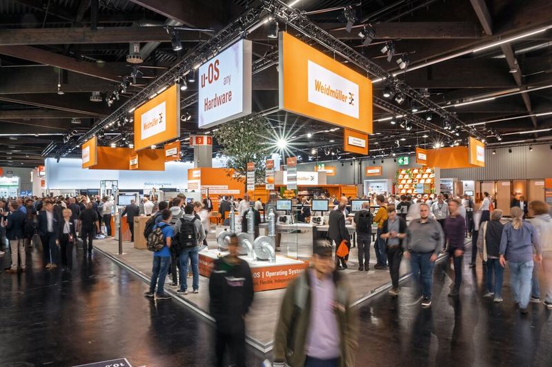 Weidmüller auf der SPS: Jedes Jahr mit großem Stand vertreten. (Bild: Weidmüller)