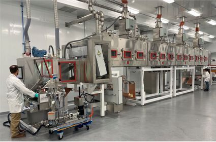 Battery electrode coating line at Flex-Ion (Source: StoreDot)