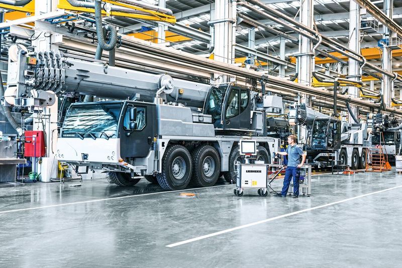 Schraubstellenbezogene Prüfung am Liebherr LTM 1070-4.2. (Bild: Kistler/Liebherr)