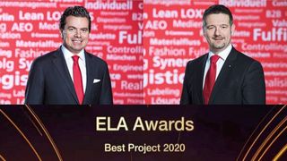 Loxxess-Vorstand Dr. Claus-Peter Amberger (l.) und Patrick Mense, Mitglied der Geschäftsleitung, nahmen den Preis virtuell in Empfang. (Loxxess)