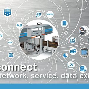 So funktionert Industrie 4.0 in Sachen Sägesysteme mit Mebas weltweit verfügbarem Vernetzungskonzept Mebaconnect.