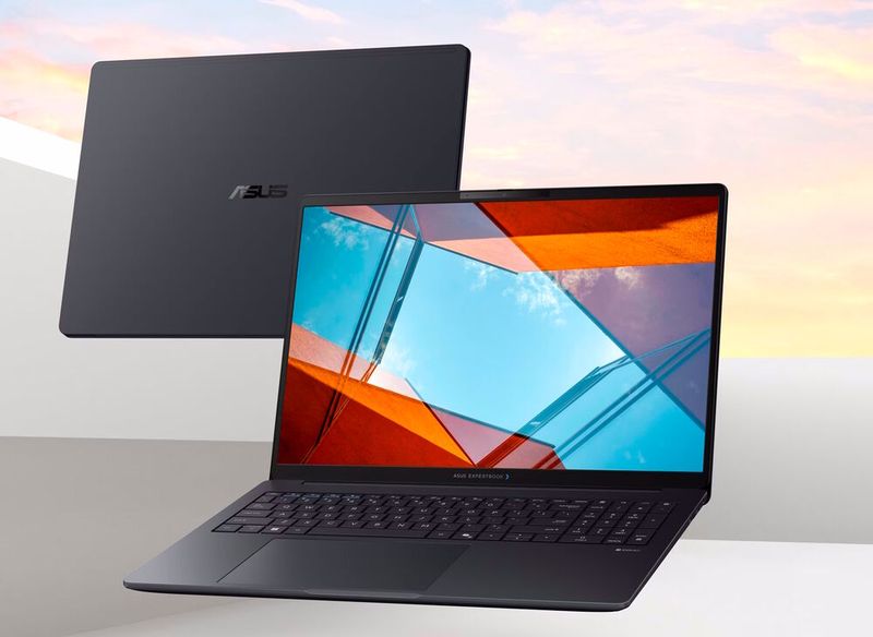 Beide Varianten des Expertbook BM3 G2, hier die mit 16-Zoll-Display, sind in Kombination mit einem Ryzen-AI-Prozessor auch mit einem WQXGA-Panel lieferbar, das 2.560 x 1.600 Pixel darstellt.   (Bild: Asus)