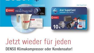 Original-Ersatzteile verbauen und Prämie kassieren: Das bietet die aktuelle Klimaaktion von Denso. (Bild: Denso)
