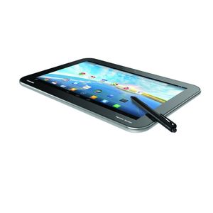 Der Toshiba Excite Write verfügt über Harman-Kardon-Lautsprecher, ein 10-Zoll-Panel und läuft unter Android 4.2. Neben einem Tegra-4-Quad-Core-Prozessor wurde eine Webcam verbaut. Eine andockbare Tastatur erleichtert das Schreiben.