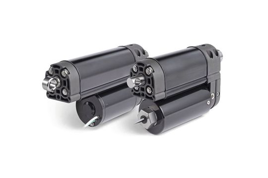 Die neue Version des elektrohydraulischen H-Track Aktuators von Thomson ist in rauen und feuchtigkeitsintensiven Umgebungen jetzt noch widerstandsfähiger.(Bild:  Thomson)