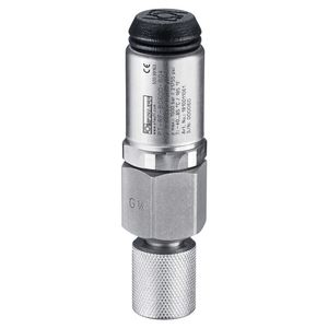 Druckaufnehmer PT-RF mit Anschlussadapter.