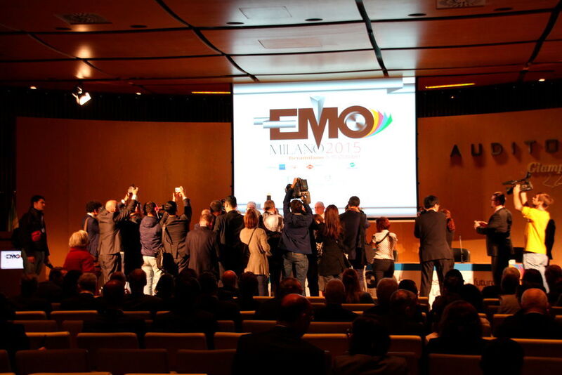 Die Veranstaltung EMO Milano 2015 öffnete ihre Tore am 5. Oktober mit einer Eröffnungsfeier im Auditorium von fieramilano Rho. (Bild: Sonnenberg)