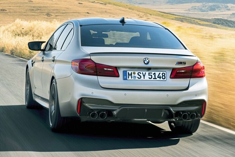 Per Tastendruck lässt sich der Auspuffklang unterdrücken. Dann wird der M5 Competition zur braven Familienlimousine. (BMW)