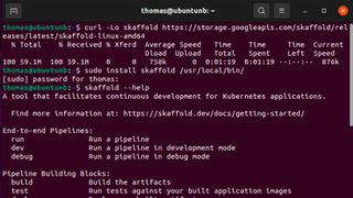 Skaffold ist in wenigen Sekunden auf Rechnern von Entwicklern einsatzbereit. Eine Installation auf dem Kubernetes-Cluster ist nicht notwendig. (Bild: Joos / Skaffold)
