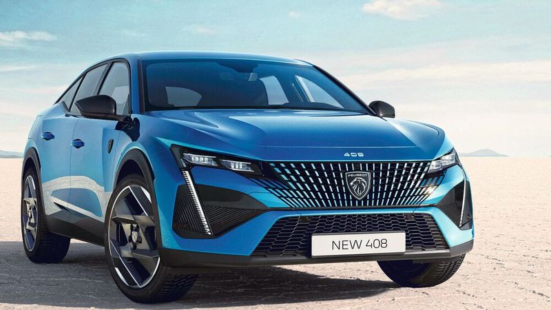 Das Design des neuen 408 fällt auf und wirkt selbstbewusst. (Bild: Stellantis)
