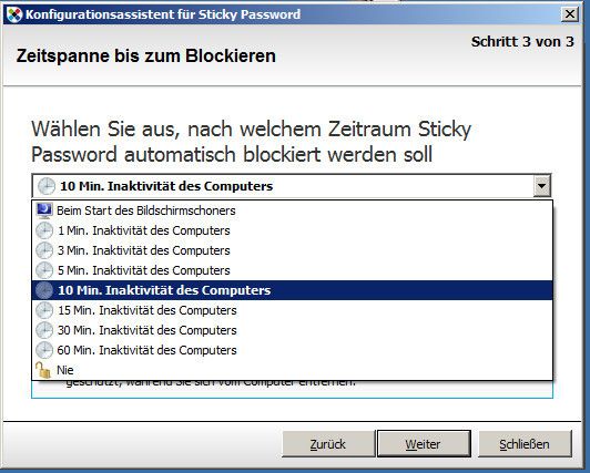 Im dritten Schritt wird der Timeout definiert. (Archiv: Vogel Business Media)
