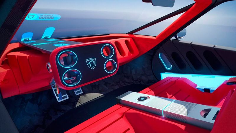 Ein rechteckiges „Lenkrad“? Ja, Peugeot ist es ernst mit dieser durchaus revolutionären Lösung. (Bild: Peugeot)