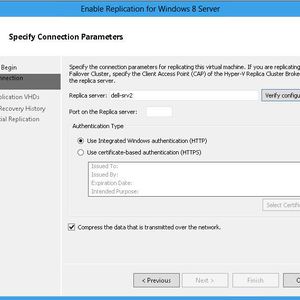 Abbildung 1: Konfigurieren der Replikation von virtuellen Servern, Bild: Joos
