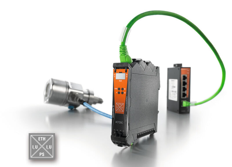 Die Signalkonverter-Generation ACT20C  von Weidmüller ist mit einem Ethernet-Interface ausgestattet. Die Signalkonverter übermitteln Diagnoseinformationen, Signale und Daten. (Weidmüller)