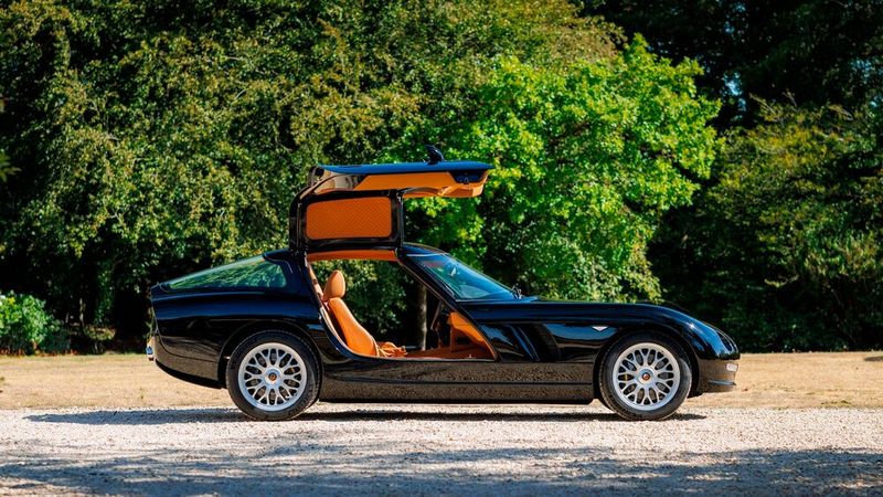 Zu den Besonderheiten des Bristol Fighter gehören seine Flügeltüren. (Bild: Bristol Cars)