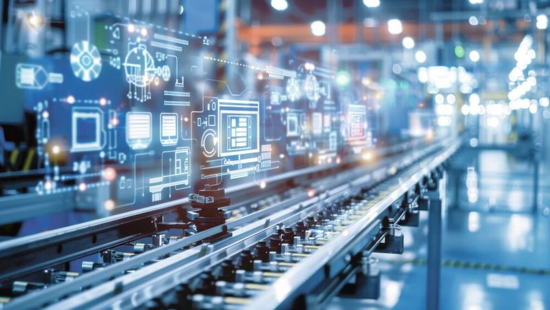 Wenig überraschend: Der Einsatz künstlicher Intelligenz ist einer der stärksten Trends in der Automatisierung, wie auf der SPS 2025 zu sehen sein wird.(Bild: ©  Chatchanan - stock.adobe.com / KI-generiert)