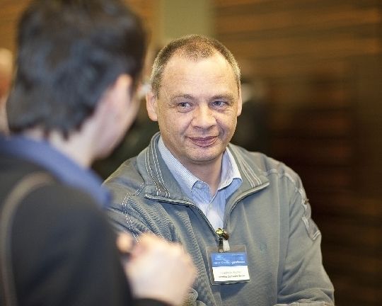 Eines der sympathischsten Lächeln des Abend schenkte uns Friedhelm Richter von der Firma Octoflex Software (Archiv: Vogel Business Media)