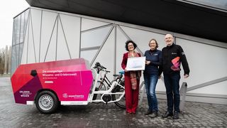 Als „Fahrradfreundlicher Arbeitgeber“ mit guter Infrastruktur und Service im Haus ausgezeichnet: die Experimenta und das Science Center in Heilbronn. (Bild: Experimenta)