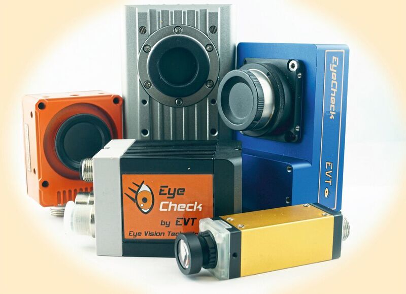 Die Eye-Check Smart Cameras sind mit der Eye-Vision drag-and-drop Software ausgestattet. (EVT)