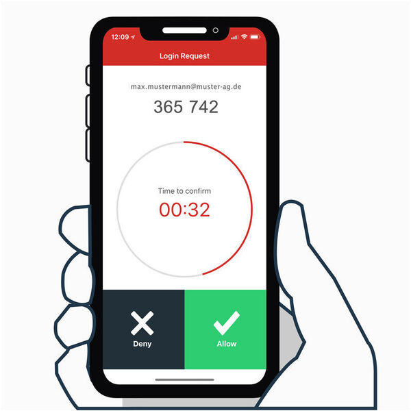 Push-Token lösen eine automatische Benachrichtigung auf einem Smartphone aus, wenn ein Nutzer sich einloggen möchte. (Pixabay)