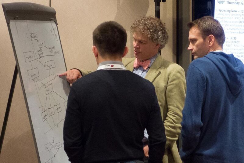 Dort diskutierten Entwickler beim Design Summit über das kommende OpenStack-Release Kilo. (Bild: Srocke)