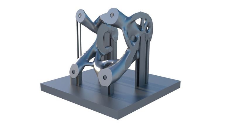 Neue Fertigungstechniken wie die Additive Fertigung können automatisiert werden, um prozesstypische Features wie Stützstrukturen zu erzeugen. (Siemens)