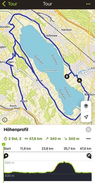 SMM-Redaktorin Nastassja Neumaier wollte beim Team-Triathlon in Uster hoch hinaus. Die Abzweigung war die Velostrecke des Halb-Iron(wo)mans, den sie einschlug, um wieder Spannung ins Rennen zu bringen. (Bild: Vogel Communications Group AG)