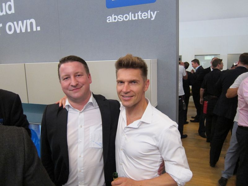 Jochen Bless, i.onik, und Stefan Mandl, WD (Bild: IT-BUSINESS)