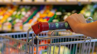 Die „Virus-Free“-Linie von Sansirro umfasst beispielsweise die Einkaufswagengriffe „SHOPsafe“ für ein sicheres Shopping-Erlebnis. (Sansirro)