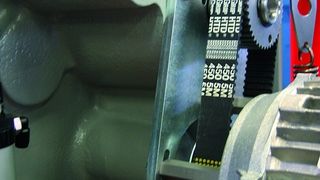 In vielen Bereichen des Maschinenbaus werden zum Antrieb drehender Teile meist Zahnriementriebe eingesetzt. Bild: Verfasser (Archiv: Vogel Business Media)