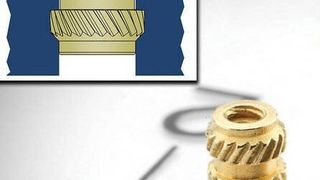 Die  Micro-PEM Type MSIB Gewindeeinsätze aus Messing eignen sich speziell für den Einsatz in allen kunststoffverarbeitenden Bereichen. (Bild: KVT Fastening)