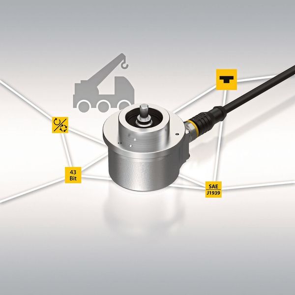 Neu im Drehgeber-Portfolio von Turck sind die Single- und Multiturn-Drehgeber mit SAE-J1939-Schnittstelle. (Turck)