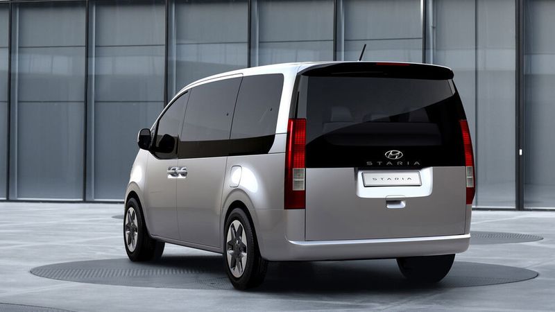 Die aufrecht stehenden Heckleuchten werden oben und unten von der C-Säule verlängert ... (Hyundai)