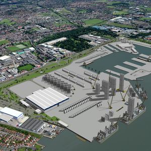 So soll die neue Fabrik für Offshore-Windkraftanlagen von Siemens in Hull aussehen.