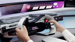 Sensoren im Lenkrad erfassen den Puls. (Bild: Renault)