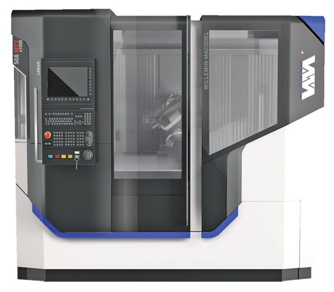 Le 508MT2 X1000 est un centre d'usinage multi-process dédié à l'usinage de pièces complexes à partir de barres Ø 65 mm. (Willemin-Macodel SA)