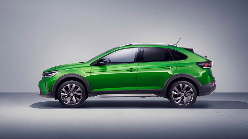 Den Taigo wird es vorerst nur mit Ottomotoren (70, 81 und 110 kW) geben. Die Preise sollen unter 20.000 Euro beginnen. (Bild: Volkswagen)