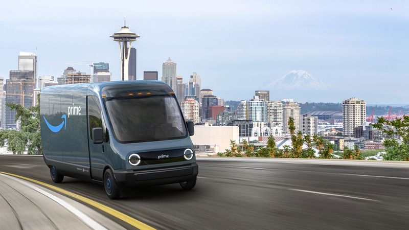 Amazon hat bei Rivian zudem einen elektrischen Lieferwagen bestellt. (Bild: Rivian)