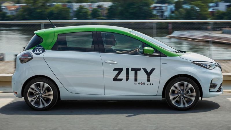 Der Rückzug von „Zity“ betrifft ausschließlich Paris. In den anderen französischen Städten bleibt der Carsharing-Anbieter aktiv.(Bild:  Mobilize)