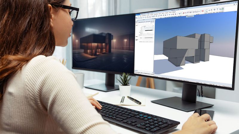 Mit KI-gestützter Bildgenerierung  im AI Visualizer lassen sich Modelle in ALLPLAN frühzeitig realitätsnah darstellen. (Bild:  ALLPLAN Deutschland GmbH)