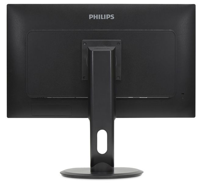 Der Monitor ist höhenverstellbar. Hier die oberste Position... (Philips)