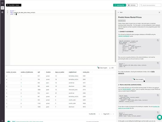 MindsDB MS-SQL Server ermöglicht umfassende Abfragen für KI/ML-Modelle mit einer SQL-Syntax.(Bild:  T. Joos)