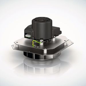 Dank EC-Technologie benötigt der VBS 170 wenig Platz. Deshalb eignet er sich oprimal für kompakte Hochleistungsöfen.(Bild:  EBM-Papst)