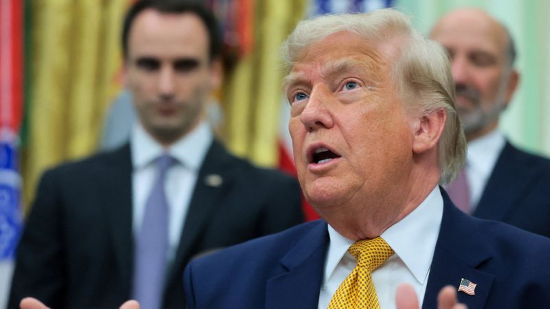 US-Präsident Donald Trump hat Dekrete unterzeichnet, die die Entwicklung von Quantencomputern beschleunigen sollen.(Bild:  Reuters)