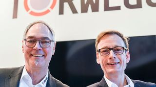 Uwe Eschment (l.) und Uwe Schildheuer bilden seit März die Doppelspitze beim Interlogistikspezialist Torwegge. (Torwegge)