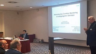 Dr. Rainer Wirth, Geschäftsführer der Gesellschaft für Maschinendiagnose, berichtete auf der Tagung „Instandhaltung 2018“ über automatisches Condition Monitoring an wälzgelagerten Getrieben. (IFC-Ebert/Svetlana Ovechkina)